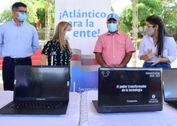 Gobernación entregó computadores a institución educativa en Usiacurí