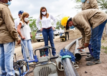 En un 62% avanzan las obras que llevarán agua potable a corregimientos de Sabanalarga