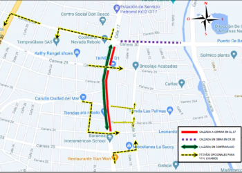 Cierre de vías por construcción de líneas de transmisión de energía