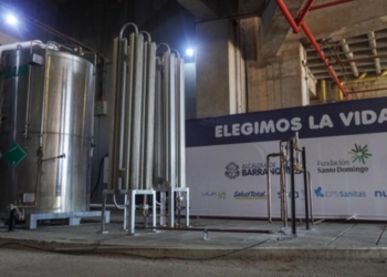 Con alianza Distrito-Fundación Santo Domingo, se instala red de oxígeno en hospital de campaña Puerta de Oro