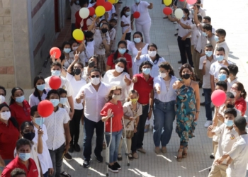 Gobernadora del Atlántico y Mineducación entregaron nuevas instalaciones en el colegio San Nicolás de Tolentino de Puerto Colombia