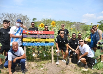 Selección Argentina de amputados conoció la Ruta del Girasol, en Baranoa