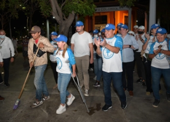 Elsa Noguera pide a la comunidad porteña y atlanticense a cuidar el Muelle y Plaza de Puerto Colombia