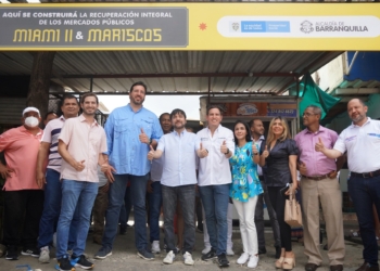 Más de 600 comerciantes se benefician con la remodelación de las plazas de Mariscos y Miami II en Barranquilla
