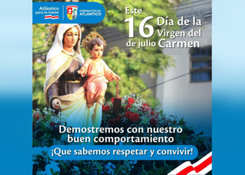 Autoridades del Atlántico invitan a celebrar este 16 de julio con responsabilidad y seguridad