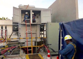 Instalan equipos eléctricos en la subestación Río Magdalena