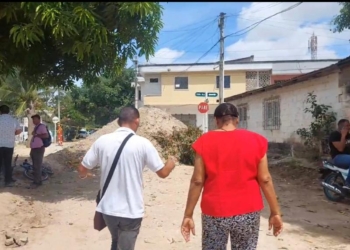 Inician obras de pavimentación de 241 metros lineales de vía en San Jorge, Malambo