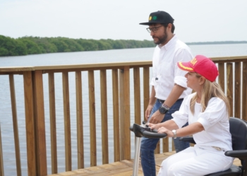 La ciénaga de Mallorquín, el tesoro natural de Barranquilla que el alcalde Pumarejo mostró a la gobernadora Elsa Noguera 