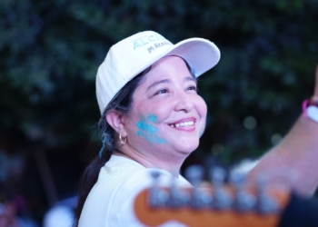 Soledad se vistió de colores y alegría con Alcira Sandoval en el Color Run por la vida