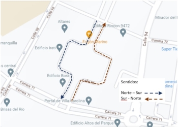 Cambio vial en Villa Carolina a partir del 4 del 4 septiembre