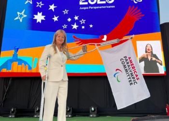Gobernadora del Atlántico recibió la bandera de los Juegos Parapanamericanos Barranquilla 2027