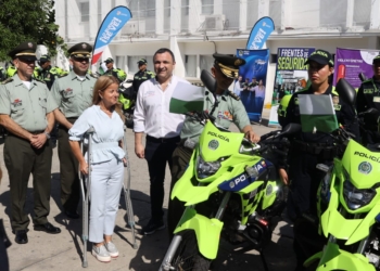 «Entregamos 81 motocicletas a la Policía para fortalecer su capacidad operativa en esta Navidad y fin de año»: Elsa Noguera