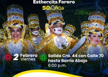 ¡Todo listo para la celebración de los 50 años de la Guacherna ‘Esthercita Forero’!