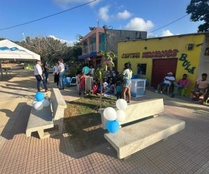 La plaza principal de Hibácharo es una realidad gracias a inversión de Triple A