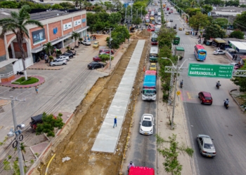 A buen ritmo avanza los trabajos en Tauro y California sobre la calle 30