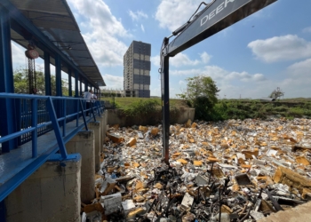 Retiran cerca de 4 mil toneladas de basura de trampa de arroyo León