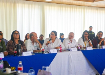 Alcira Sandoval, alcaldesa de Soledad durante el consejo de seguridad