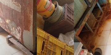 aspecto del mal estado del establecimiento que almacena el queso costeño