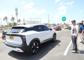 Alcalde Char habilita segundo puente del intercambiador de la Circunvalar a la altura de Alameda