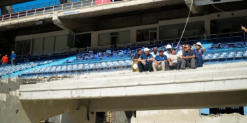 Instalan la última grada de la ampliación del Metropolitano