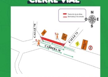 Anuncian cierres parciales en la carrera 38 y la Circunvalar por obras viales