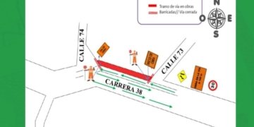 Anuncian cierres parciales en la carrera 38 y la Circunvalar por obras viales
