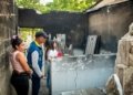 Entregan ayudas a familia que perdió su vivienda en incendio en Soledad